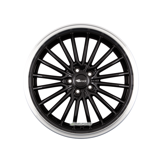 BROCK - B24GP SCHWARZ GLANZ HORN-POLIERT (SGHP) 8,5X19 LK:5/115 ET:40 ML:70,2